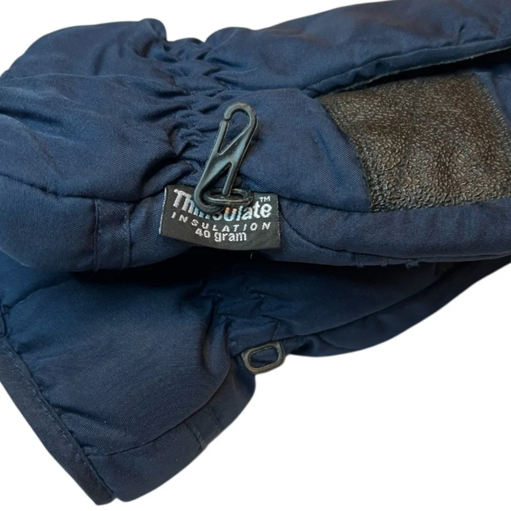 Thinsulate Kids Mittens - Dark Blue Insulated GUC
